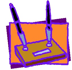 Pen and Pencil, but maybe Pen and Pen :-)