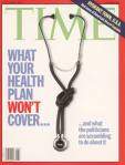 TIME cover 07-13-1998, knotted stethoscope used to symbolize problems in the health care industry.